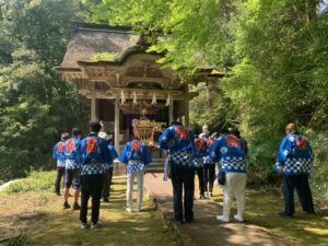産屋の里の春祭り